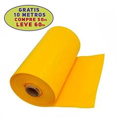 Lona Plástica 4x50m 24kg Amarela - Ref. 25 - MAXILONA 