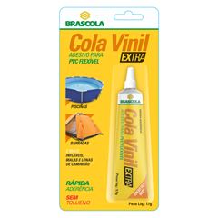 Adesivo de Contato Cola Vinil Extra 17g Transparente BRASCOLA / REF. 3140008