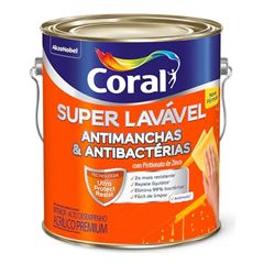 Tinta Base Acrílica Super Lavável P 3,2 Litros - Ref. 5273461 - CORAL