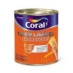 Tinta Base Acrílica Super Lavável P 800ml - Ref. 5273462 - CORAL