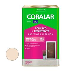 Tinta Acrílica Fosca 18L Coralar mais Resistente Areia CORAL / REF. 5271670