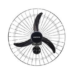Ventilador de Parede 60cm 200w Bivolt Oscilante Premium Preto - Ref.82 - VENTISOL