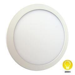 Painel Led de Embutir Redondo 12W Bivolt 3000K Branco DILUX / REF. DI48344