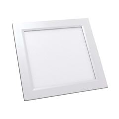 Luminária Plafon LED 18W 6500K Bivolt Embutir Quadrado Branco - Ref. DI48375 - DILUX