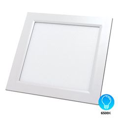 Luminária Plafon LED 24W 6500K Bivolt Embutir Quadrado Branco - Ref. DI48412 - DILUX