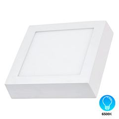 Luminária Plafon LED 24w 6500k Bivolt Sobrepor Quadrado Branco - Ref. DI48610 - DILUX