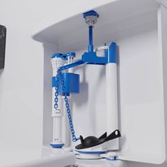 Mecanismo Saída Universal para Caixa Acoplada Simples - Ref. 340205-412 - BLUKIT