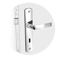 Fechadura Interna Pali Way Alavanca Espelho ESP26 Cromado SOPRANO / REF. 03002.0831.17