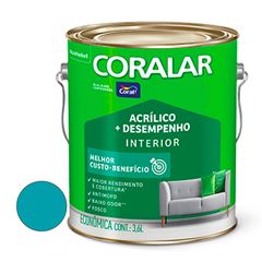 Tinta Acrílica Fosca Coralar Pavão 3,6 Litros - Ref. 5202292 - CORAL