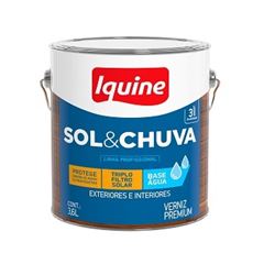 Verniz Brilhante Sol e Chuva Incolor Base Água 3,6 Litros - Ref.278300101 - IQUINE