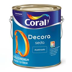 Tinta Acrílica Decora Seda Acetinado 3,6L Algodão Egípcio CORAL/REF. 5280801