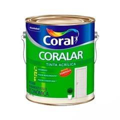 Tinta Acrílica Fosca 3,6L Coralar mais Desempenho Amarelo Canário CORAL / REF. 5202312