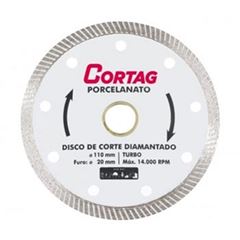 Disco Diamantado 110x20mm Porcelanato - Ref. 60863 - CORTAG