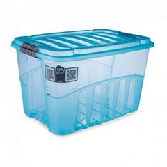Caixa Plástica Alta 29 Litros Gran Box Azul - Ref.009067 - PLASUTIL