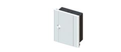 Caixa Distribuição PVC 6D Embutir Branco - Ref.7057 - TAF