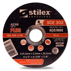 Disco Corte 7X1/16X7/8 Inox SCE 302 - Ref. DC028 - STILEX 