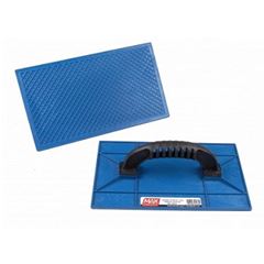 Desempenadeira Plástica 15x26cm Estriada Azul - Ref.28010 - MAX FERRAMENTAS