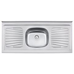 Balcão em Aço Inox 120x52x13 com 1 Cuba e Escorredor TRAMONTINA / REF. 93041526