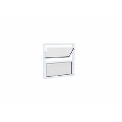 Basculante de Alumínio 2 Folhas Vidro Mini Boreal 40x40cm Branco - Ref.9415.0 - RIOBRAS