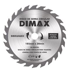 Disco Serra 185mm 24 Dentes Wídia - Ref.DMX64603 - DIMAX