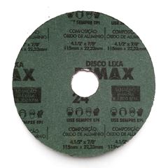 Disco Lixa Grão 24 115x22mm Aço DIMAX / REF. DMX64818