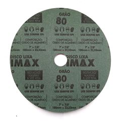 Disco Lixa Grão 80 180x22mm Aço DIMAX / REF. DMX64924