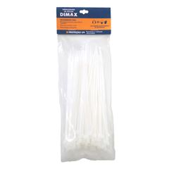 Abraçadeira de Nylon 140x2,5mm 100 Peças Branca DIMAX / REF. DMX65754