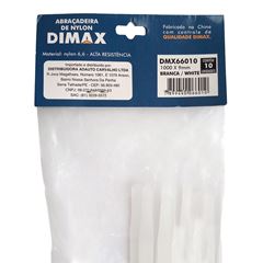 Abraçadeira de Nylon 1000x9mm 10 Peças Branca DIMAX / REF. DMX66010