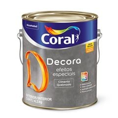 Tinta Base Acrílica 4,1Kg Decora Efeito Cimento Queimado CORAL / REF. 5353938