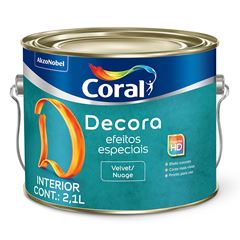 Tinta Base Acrílica Decora Velvet 2,1 Litros - Ref.5353935 - CORAL