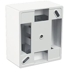 Interruptor Sobrepor 1 Tecla Simples Bipolar 25A Milleniun Retangular Branco - Ref. 61014 - MECTRONIC