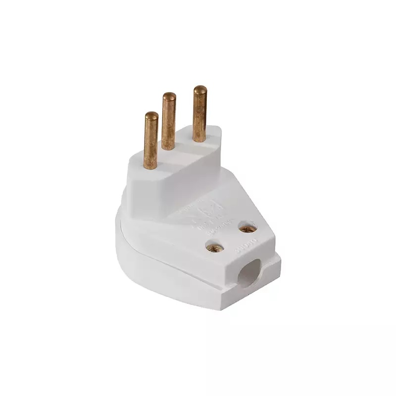 Plug Macho 2P+T 20A Forte Branco - Ref.39183 - MECTRONIC | Distac