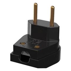 Plug Macho 2P 10A Forte Preto - Ref.39041 - MECTRONIC