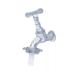 Torneira de Jardim Metálica 1/2 e 3/4 Polegadas Curta 1128 Cromada - Ref.30797 - BOGNAR