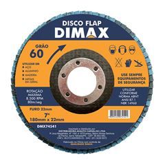 Disco Lixa Grão 60 178x22mm Flap DIMAX / REF. DMX74541