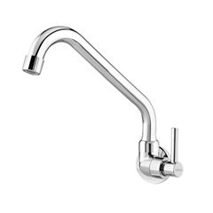 Torneira para Cozinha em ABS de Parede Bica Longal Lagune Cromada - Ref.1150801 - VIQUA
