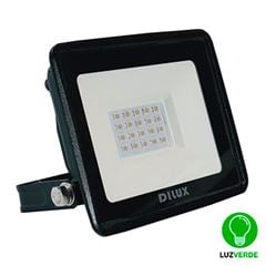 Refletor de Alumínio LED Slim 20w Bivolt IP65 Verde - Ref.DI76804 - DILUX