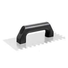 Desempenadeira de aço Dentada Cabo Plástico 10x10mm Prata - Ref.60960 - CORTAG