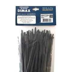 Abraçadeira de Nylon 280x4,6mm 100 Peças Preto DIMAX / REF. DMX77306