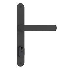 Fechadura Externa para Porta de Ferro Alavanca Espelho 401/07 Preto Fosco - Ref.58401 - STAM