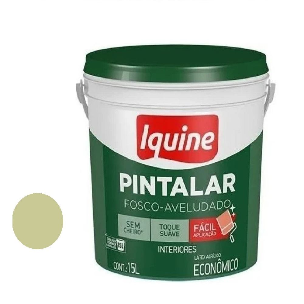 Tinta Vinil Acrílica Pintalar Fosco Aveludado 15 Litros Verde Primavera ...