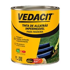 Tinta Alcatrão Impermeável 900ml Preta - Ref. 147850 - VEDACIT