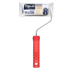 Mini Rolo de Lã Sintético Antirrespingo de 9cm Branco ATLAS / REF. AT773/9