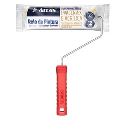 Mini Rolo de Lã Sintético Antirrespingo de 15cm Branco ATLAS / REF. AT773/15