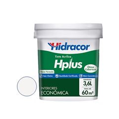 Tinta Acrílica 3,6 Litros Hplus Branco Neve - Ref. 605300266 - HIDRACOR