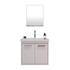 Gabinete para Banheiro MDF Suspenso 51x47 com Espelho Rigel Branco - Ref. 001.021.0002 - CEROCHA