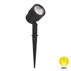 Espeto Spot Led ABS 6W Bivolt 3000K Preto DILUX / REF. DI83192