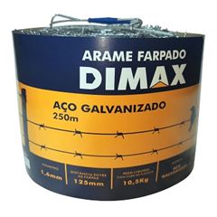 Arame em Aço Galvanizado Farpado 250m - Ref. DMX83833 - DIMAX