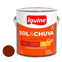 Verniz Acrílico Alto-Brilho 3,6L Sol e Chuva Imbuia IQUINE / REF. 66105501