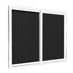 Janela de Alumínio 80x80 com 2 Folhas Vidro Liso JCHBCL008 Branca - Ref. HOB033003 - QUALITY